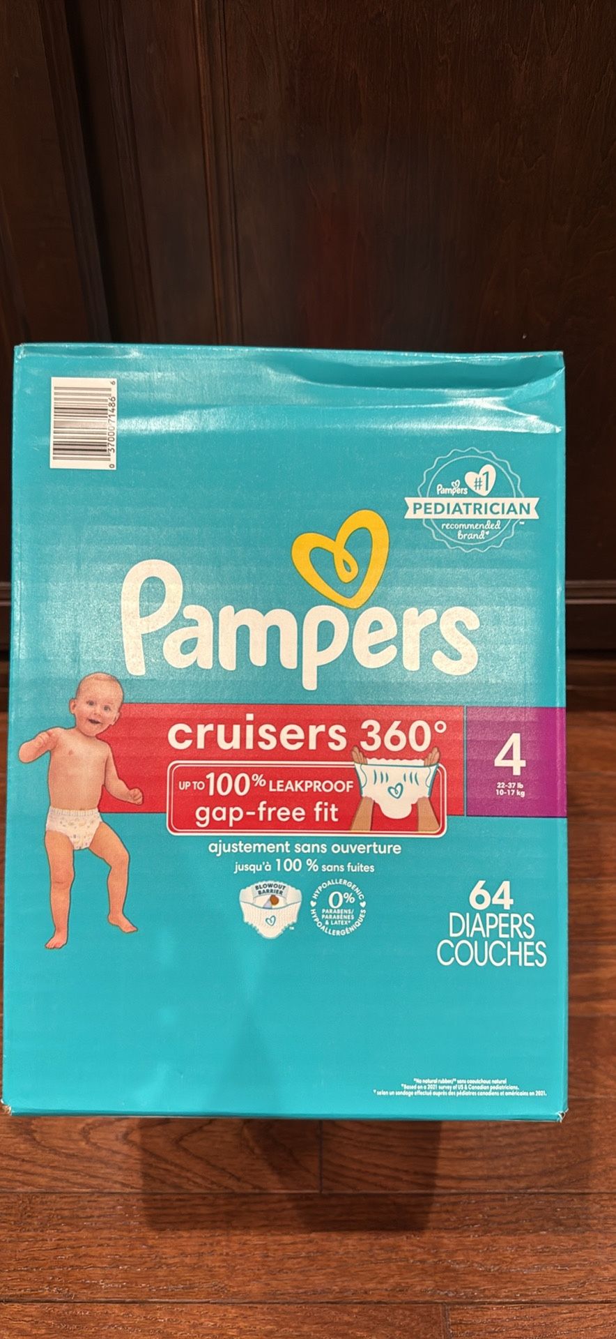 Pampers cruisers size 4 $25/each box