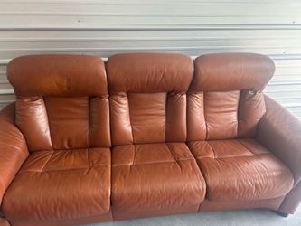 Custom Leather couch set