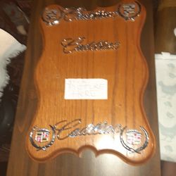 Cadillac Plaque 15"11