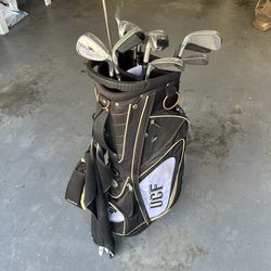 UCF golf bag w/ clubs