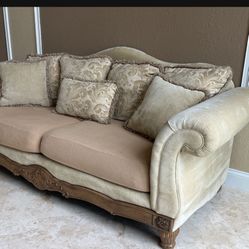 Victorian-style sofa