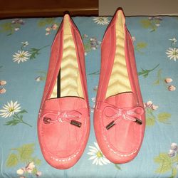 Size 7 orange dressy shoes new