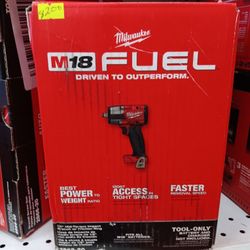 Milwaukee new 1/2" Mid Impact Wrench 18M Fuel