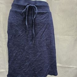 Hilary Radley Ladies' Space Dye Pull-On Navy Blue Skirt