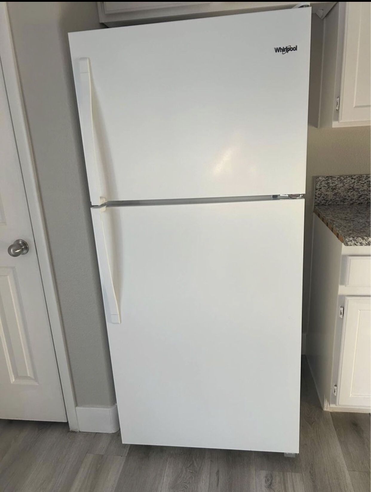 dishwasher, fridge, stove and microwave