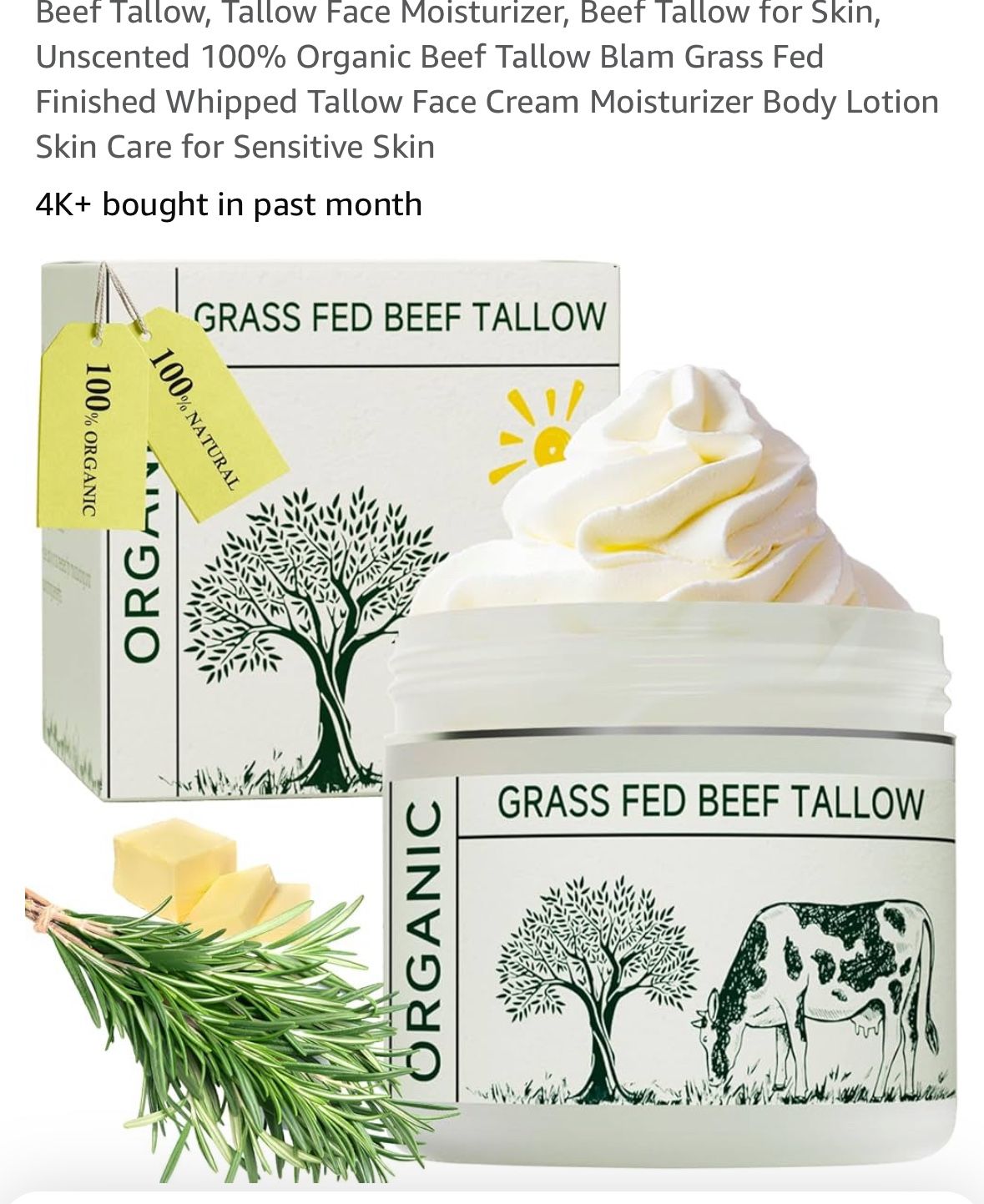 Tallow Face Moisturizer 