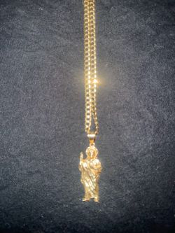 10k curb link chain 6 mm and San Judas 23 grams