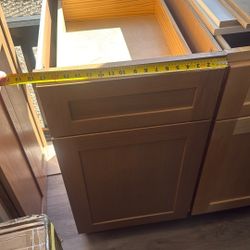 18inch Wide. 34.5inch Height 24inch Deep. White Oak Cabinet 