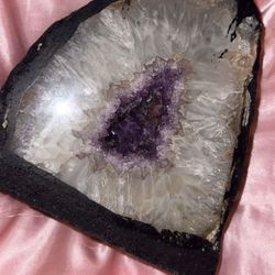 3.5 Lbs Ugandan Amethyst Geode Slice 