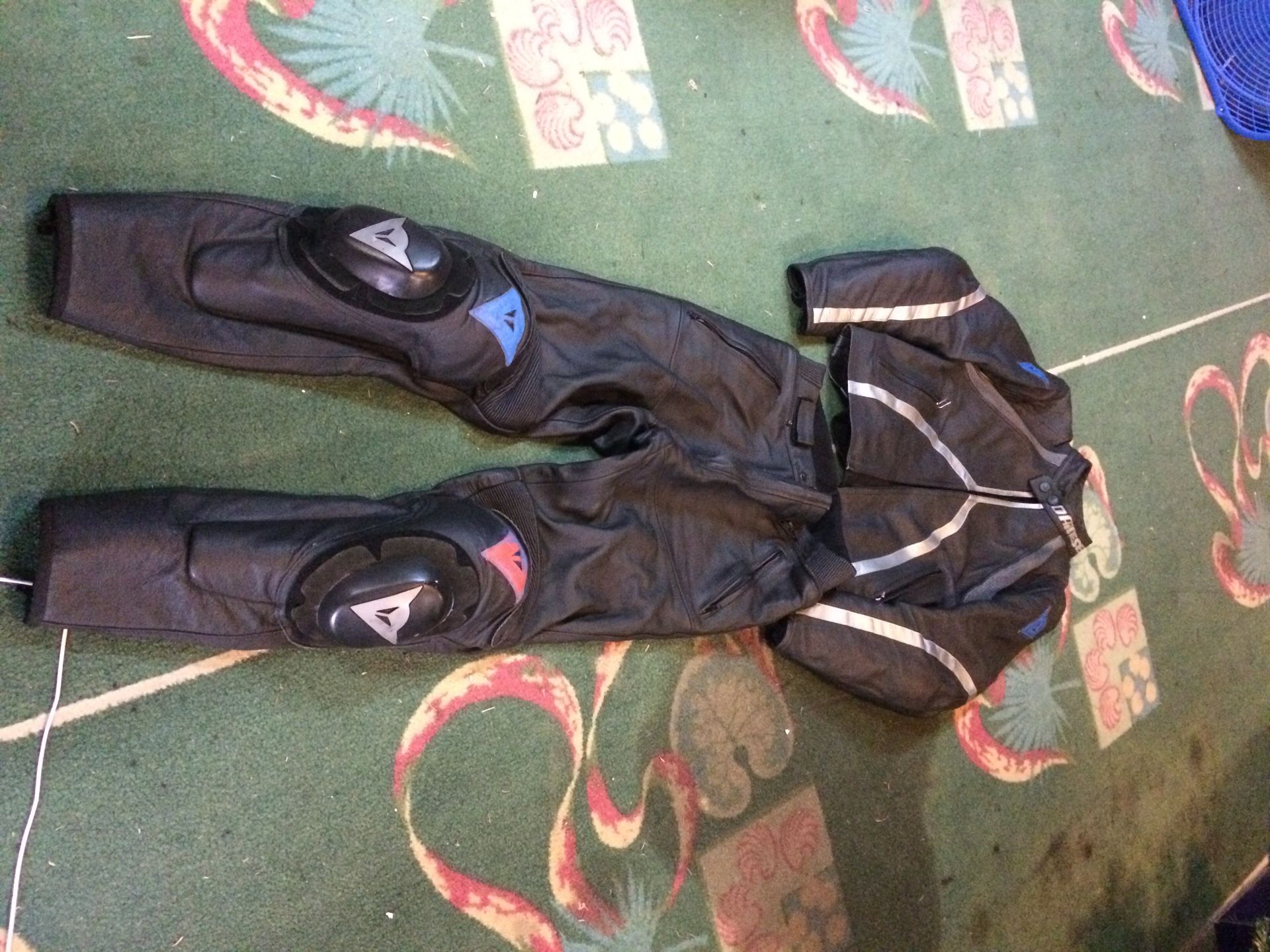 Dainese leather motorcycle pants and jacket