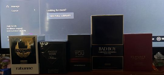Colognes for sale.