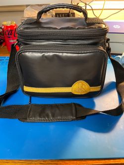 Mohawk Black Leather Drop-in 35mm SLR Camera Case - Very Clean
