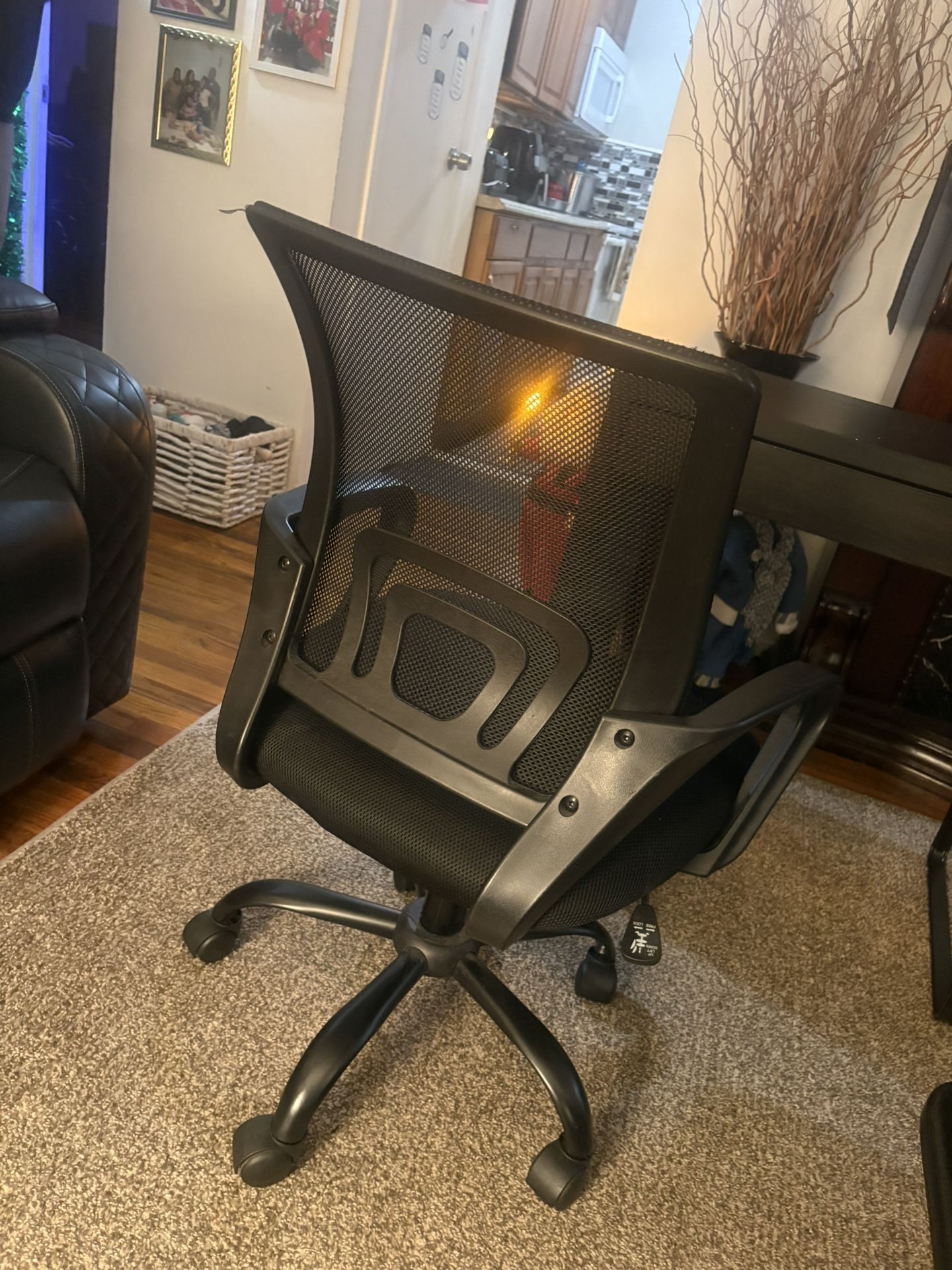 Black IKEA Desk And Chair
