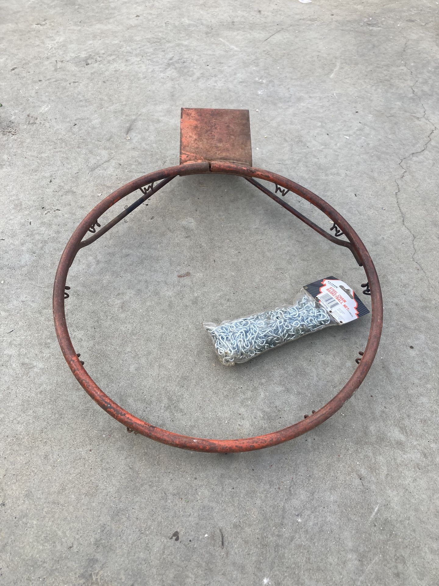 Basketball Hoop Rim With Chain