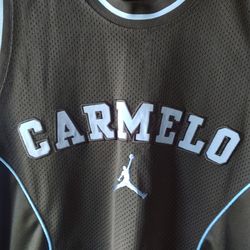 Nike Air Jordan Carmelo Anthony #15 Jersey Men's  Size Medium color Black Blue