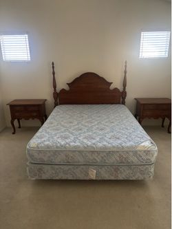 Thomasville 6-piece Queen Bedroom set +mattress / box spring