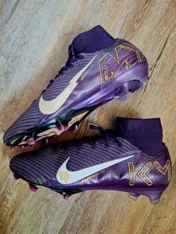 $125$ Nike Mercurial Superfly 10 Elite KM "Mbappé" FG Soccer Cleats — Men's Size 10 — Like New
