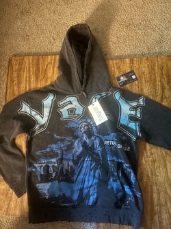VALE Graphic Hoodie | Black/Blue | New With Tags+ Bag
