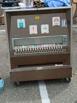 1960s antique cigarette machine