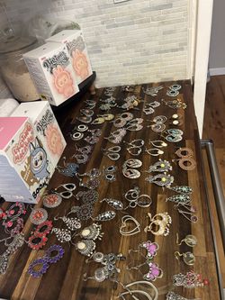 Over 40 Pairs Of Earrings ! Sold As Bulk
