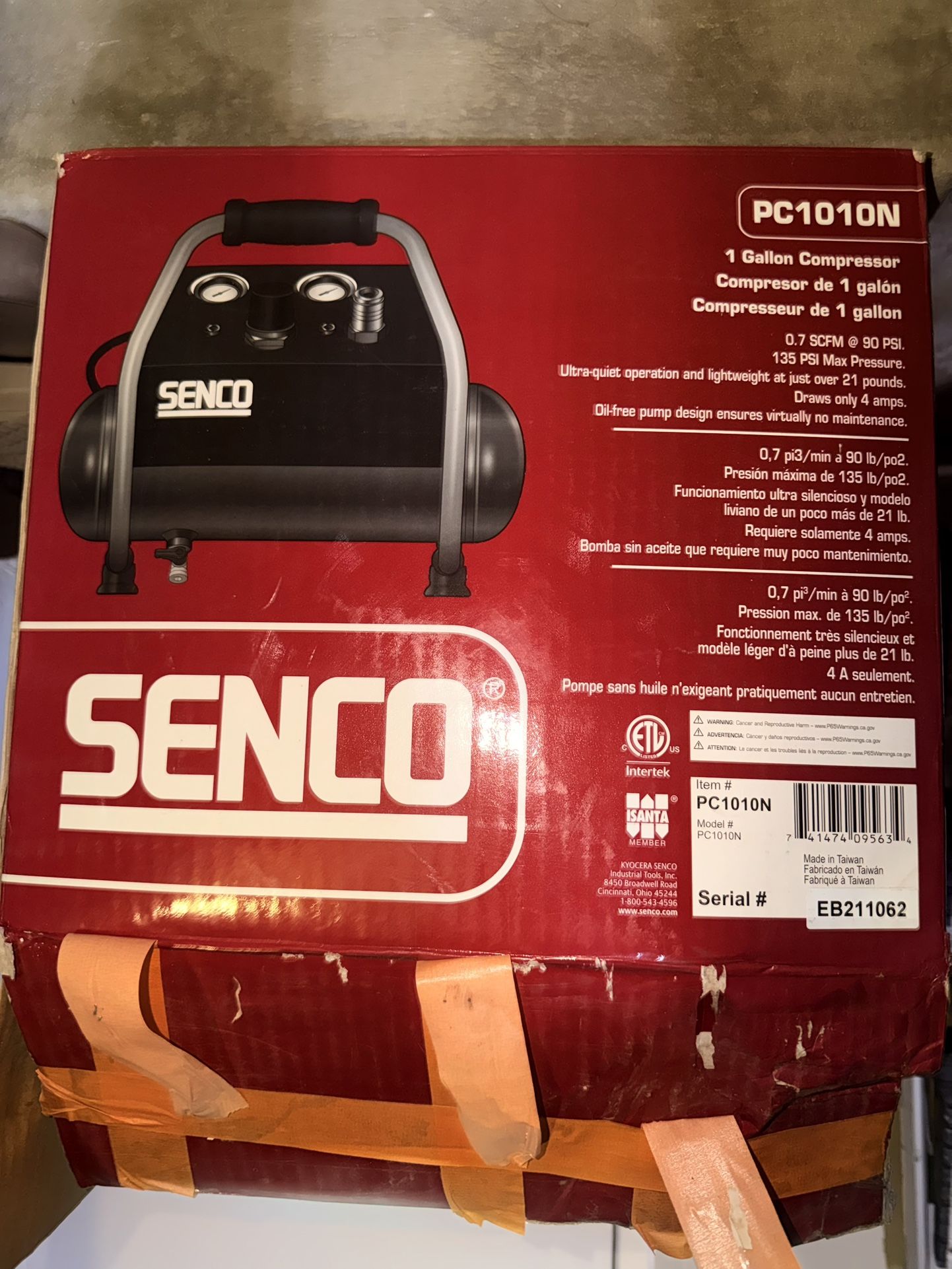 Senco 1 gal Compressor 