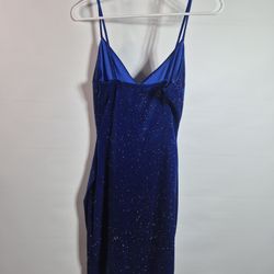 Windsor Royal Blue Glitter Mini Dress — Like New