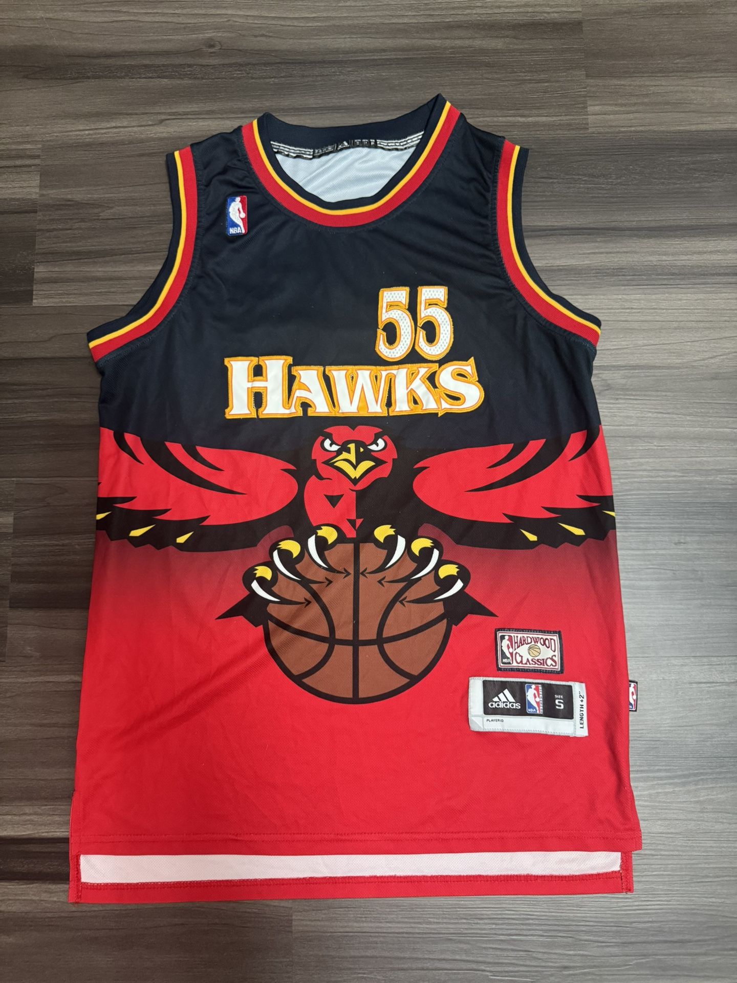 Adidas Atlanta Hawks Dikembe Mutombo #55 Hardwood Classics Jersey Adult Small +2 