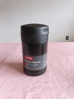 THERMOS Vacuum Insulated Stainless Steel Double Wall Food Jar with Spoon 16oz