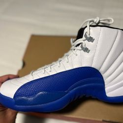 Brand New Air Jordan 12 "Game Royal" - White/ Game Roval - Never Worn!