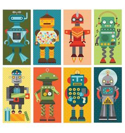 Petit Collage Robot Remix Mix & Match Card Game kids childrens toddler toy art craft activities