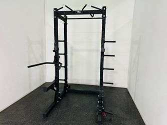TAG Fitness Commercial Power Rack Squat Rack Pull Up Bar Weight Storage Strength Cage