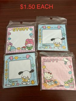 Sanrio Mini Memo Pad Molang Pochacco Cinnamoroll Hello Kitty