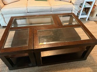 Coffee Table glass and wood