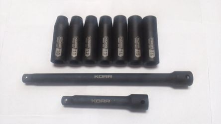 Korr 1/2'' Dr Deep Impact Socket Set
