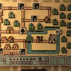 Super Mario Bros 3 WORLD 1 - Original 1 Of 1