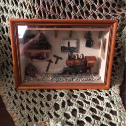 Vintage Dominion Atlantic Railway 39 Shadow box 