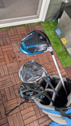 Golf Club Set - TaylorMade SIM2 Driver, P760 Irons (4-PW), SLDR Fairway & Titleist H1 Hybrid