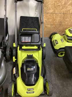 RYOBI 40V HP Brushless Push Behind Lawnmower Set $325