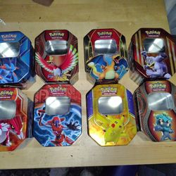 Empty Pokemon Tins