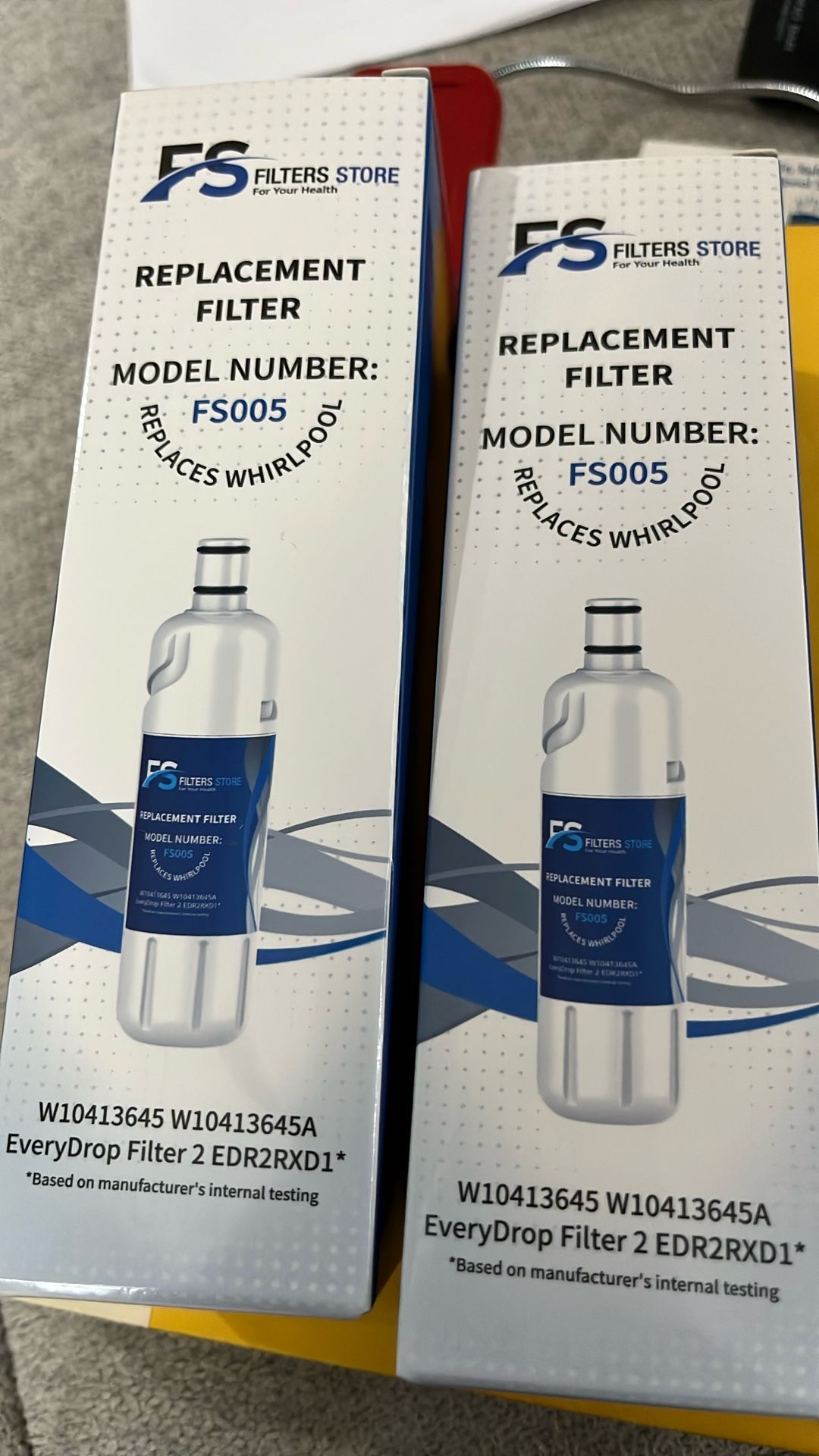 2 Brand New Whirlpool Fridge Water Filters