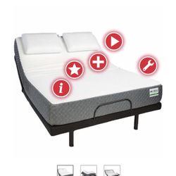 New Ghostbed With Adjustable Base (QUEEN)