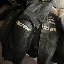 Icon Motorcycle Leather Jacket 