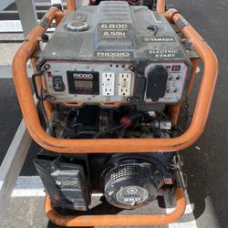 Ridgid 6800 watts generator Starts right up with pull start. Has electric start but no battery and i’m not sure if electrical function works properly 