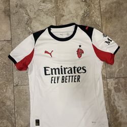 Puma AC Milan Away Jersey Mens 25/26 Game Shirt White 779971-02 Size Medium 