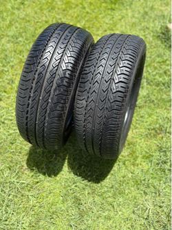 FIRE STONE TWO TIRES P205/55R 16 TUBE LESS NEW.