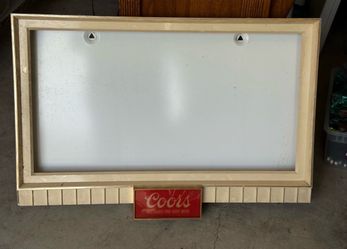 Adolph Coors Beer Advertising Sign See Desc