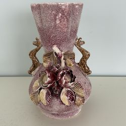 Majolica style vase