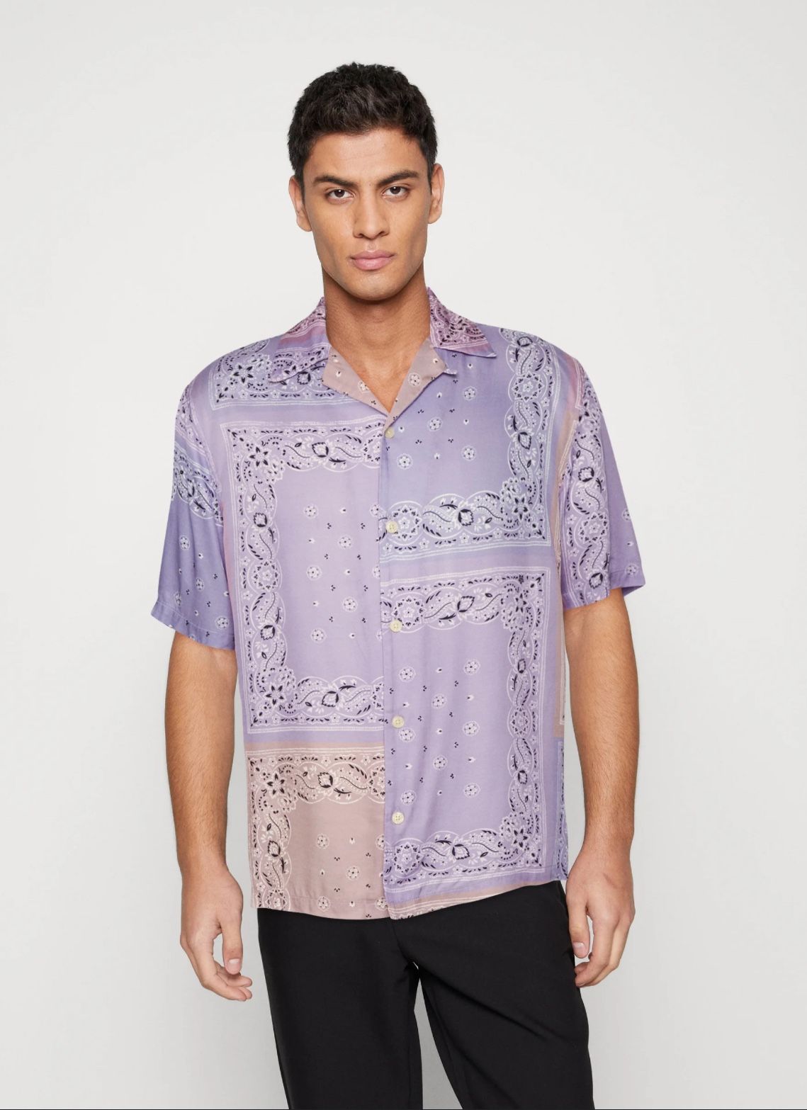 All Saints Button Up Paisley Shirt🎆