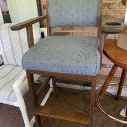 Free Captain Style Pool Hall Stool Chair