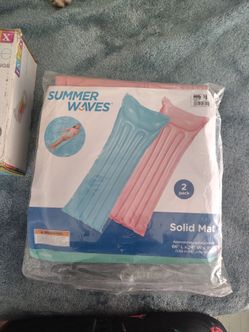 Summer waves Solid mat pool lounge